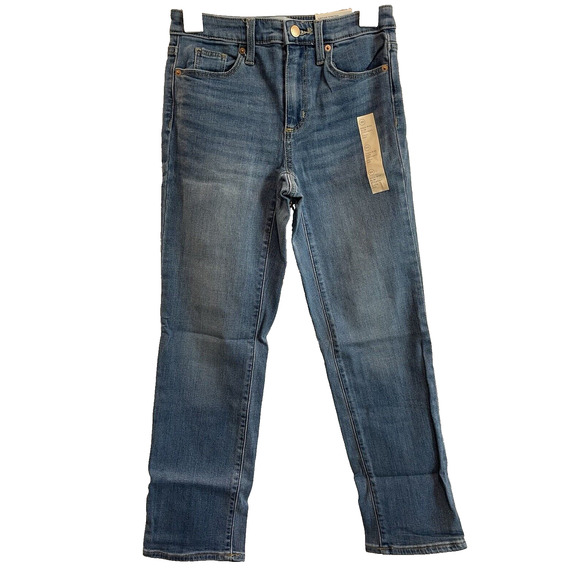 Womens Jeans Size 00 High Rise Slim Straight Fit Cropped Universal Threads🔥 - Picture 2 of 9